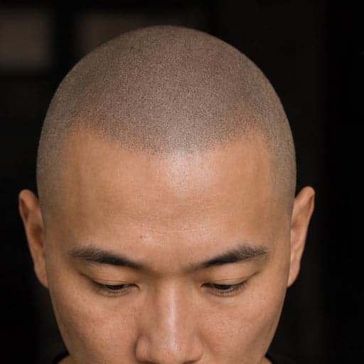 Thinning hair and crown density after scalp micropigmentation by Joe V. Nguyen, SMPCA San Lorenzo